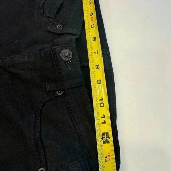 Hudson Krista super skinny black stretch jeans raw hem women’s size 26 - Picture 5 of 10